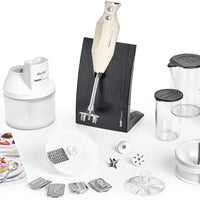 Bamix - BAKING Hand Blender Package, White-Light Grey - BAKING M200