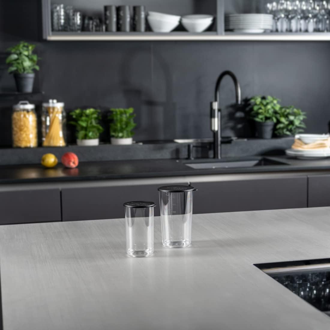 Bamix - Beaker-Set 400ml + 600ml + lids - 450.050