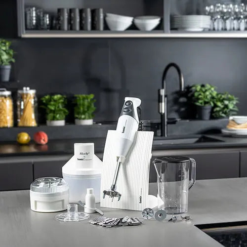 Bamix - SUPERBOX Hand Blender Package, White-Light Grey - SUPERBOX M200