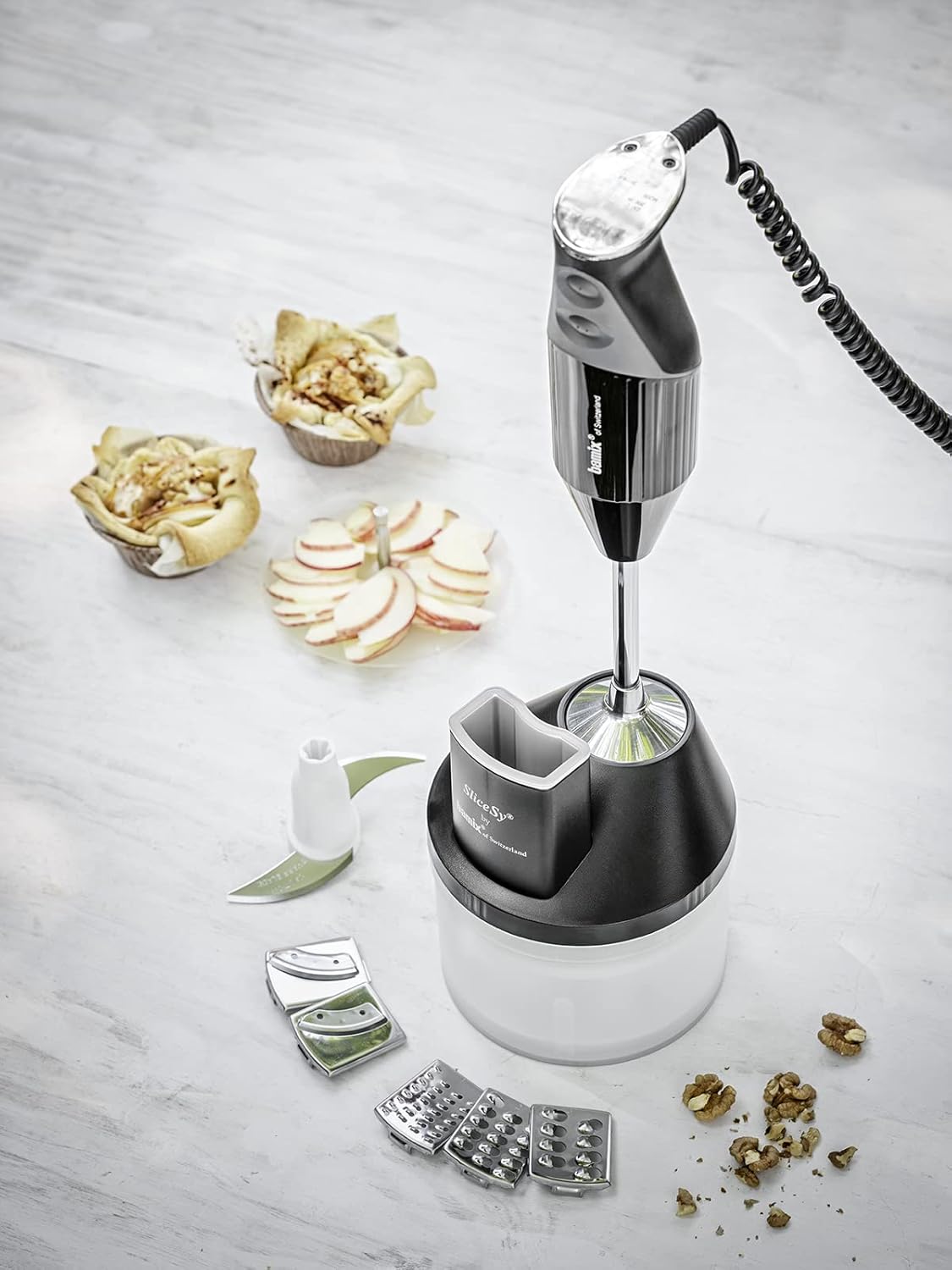 Bamix - SliceSy® Food Processor Attachment, Black - 150.126
