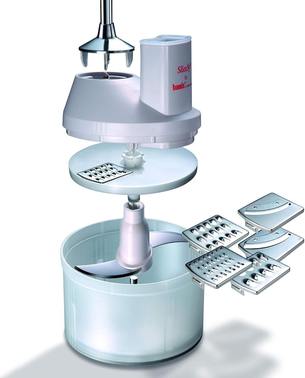 Bamix - SliceSy® Food Processor Attachment, Light Grey - 1500.001