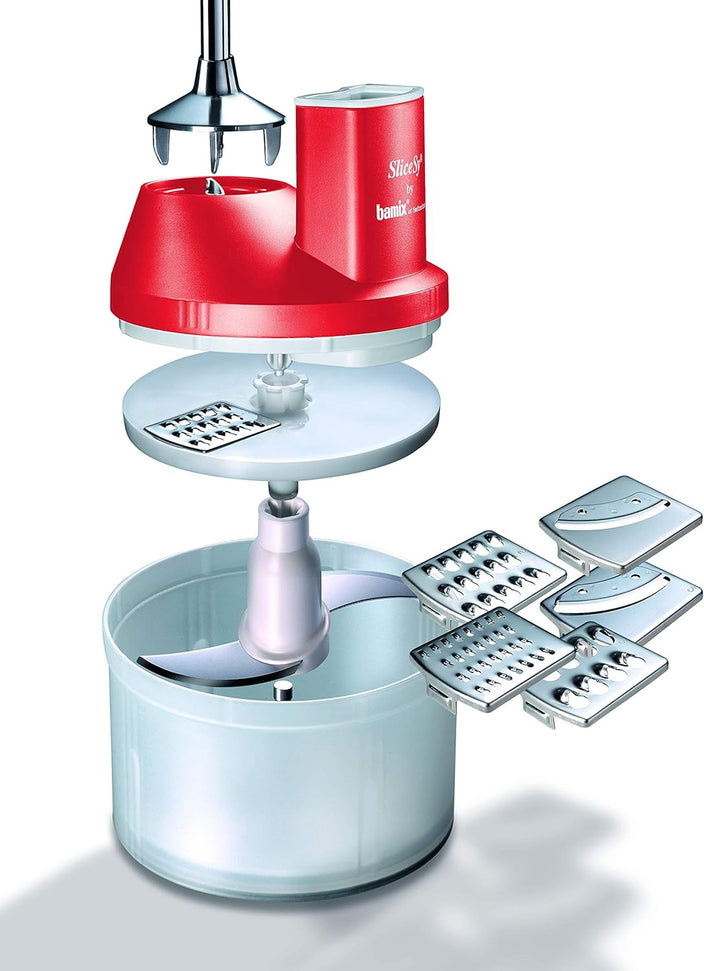 Bamix - SliceSy® Food Processor Attachment, Red - 1500.004