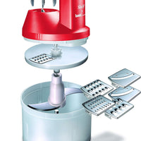 Bamix - SliceSy® Food Processor Attachment, Red - 1500.004