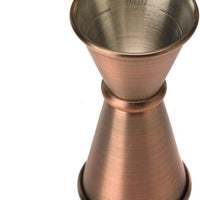 Barfly - 0.5 x 0.75 Oz Antique Copper Japanese Style Jigger - M37000ACP