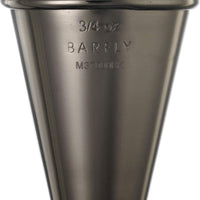 Barfly - 0.5 x 0.75 Oz Black Japanese Style Jigger - M37000BK