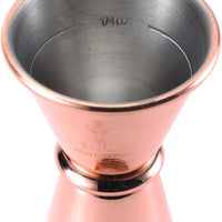 Barfly - 0.5 x 0.75 Oz Copper Plated Japanese Style Jigger - M37000CP