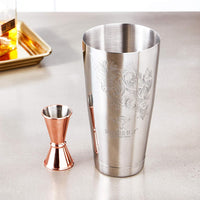 Barfly - 0.5 x 0.75 Oz Copper Plated Japanese Style Jigger - M37000CP