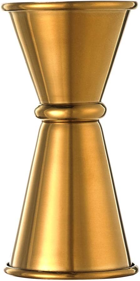 Barfly - 0.5 x 0.75 Oz Gold Plated Japanese Style Jigger - M37000GD