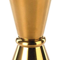 Barfly - 0.5 x 0.75 Oz Gold Plated Japanese Style Jigger - M37000GD