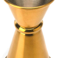 Barfly - 0.5 x 0.75 Oz Gold Plated Japanese Style Jigger - M37000GD