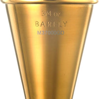 Barfly - 0.5 x 0.75 Oz Gold Plated Japanese Style Jigger - M37000GD