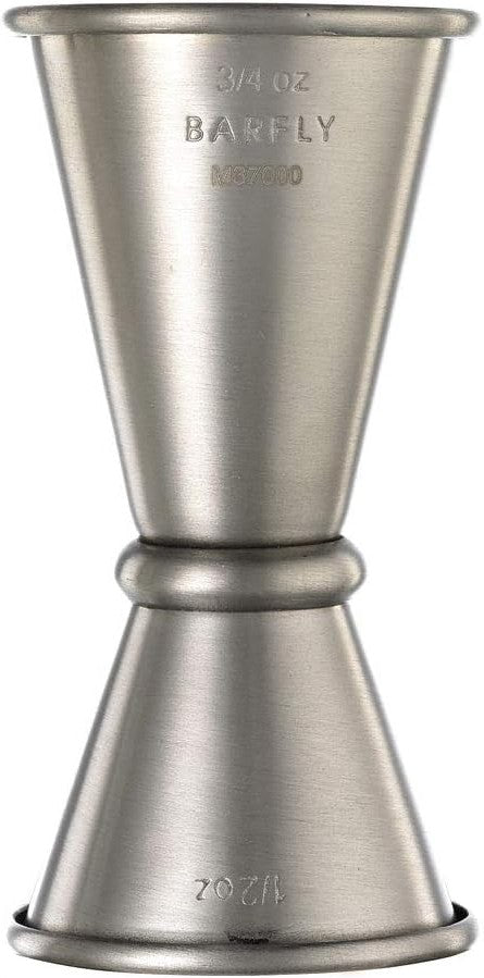 Barfly - 0.5 x 0.75 Oz Stainless Steel Japanese Style Jigger - M37000