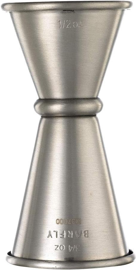 Barfly - 0.5 x 0.75 Oz Stainless Steel Japanese Style Jigger - M37000