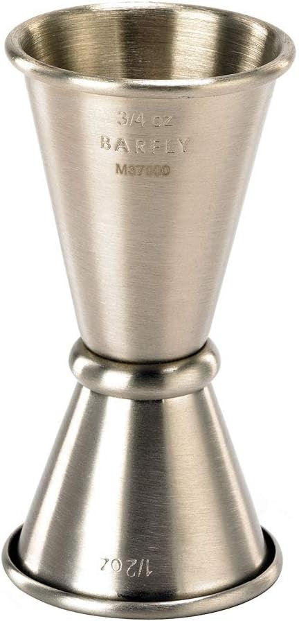 Barfly - 0.5 x 0.75 Oz Stainless Steel Japanese Style Jigger - M37000