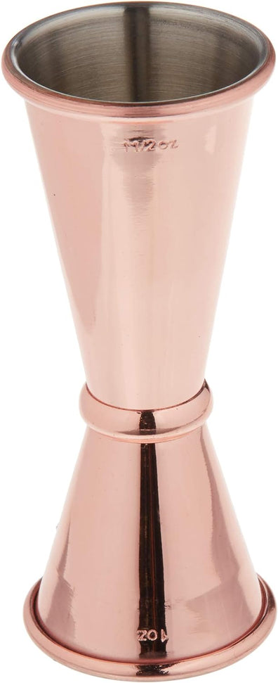 Barfly - 1 x 1.5 Oz Copper Plated Japanese Style Jigger - M37003CP