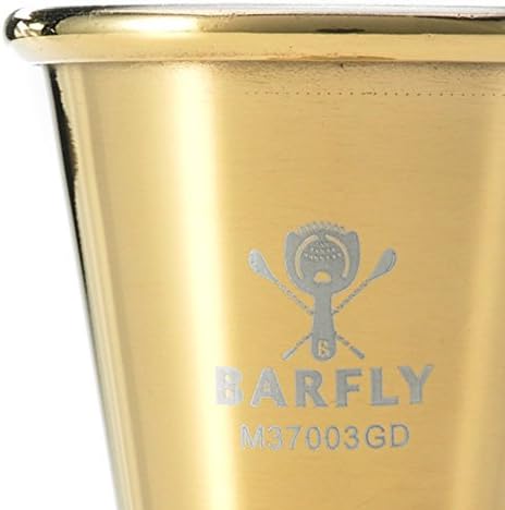 Barfly - 1 x 1.5 Oz Gold Plated Japanese Style Jigger - M37003GD