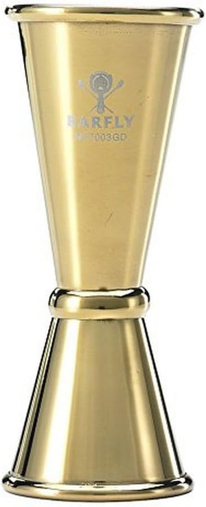 Barfly - 1 x 1.5 Oz Gold Plated Japanese Style Jigger - M37003GD