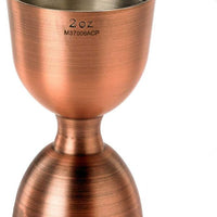 Barfly - 1 x 2 Oz Antique Copper Heavy-Duty Straight Rim Bell Jigger - M37006ACP