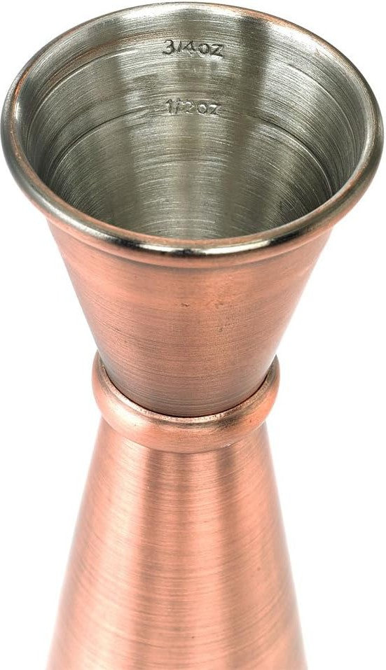 Barfly - 1 x 2 Oz Antique Copper Japanese Style Jigger - M37005ACP