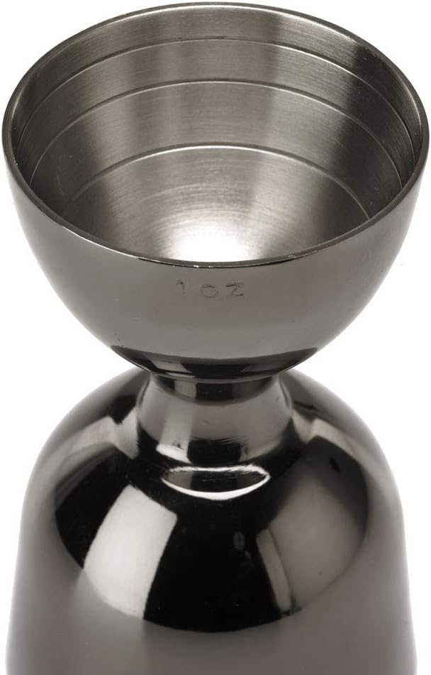 Barfly - 1 x 2 Oz Black Heavy-Duty Straight Rim Bell Jigger - M37006BK