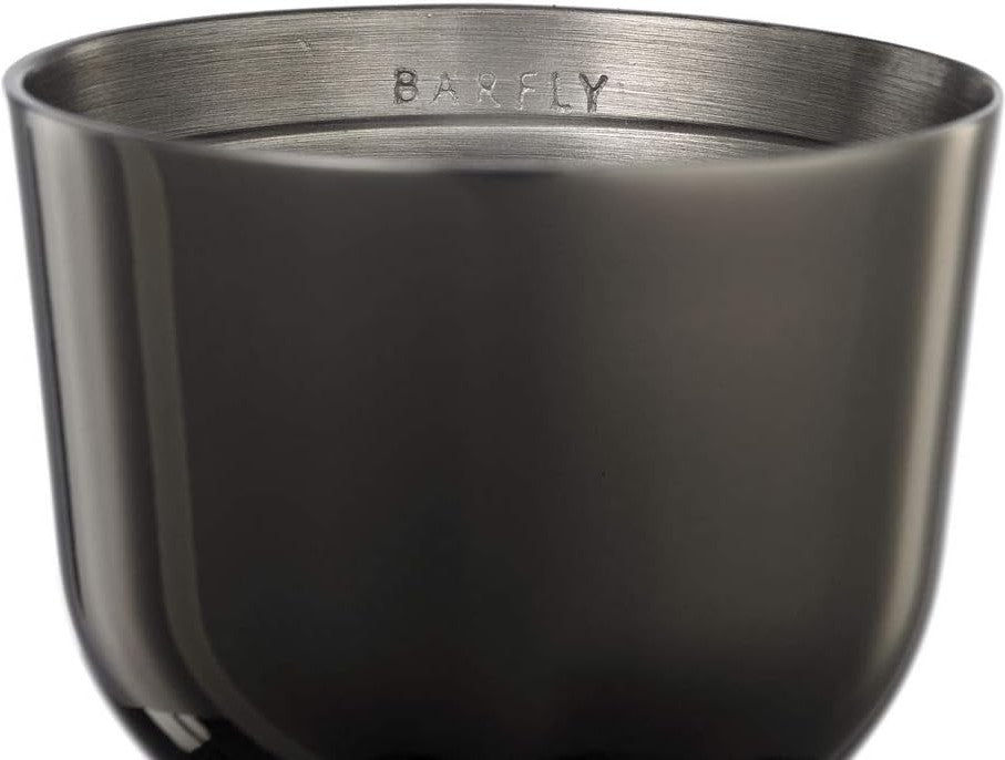 Barfly - 1 x 2 Oz Black Heavy-Duty Straight Rim Bell Jigger - M37006BK