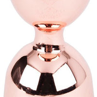 Barfly - 1 x 2 Oz Copper Plated Heavy-Duty Straight Rim Bell Jigger - M37006CP