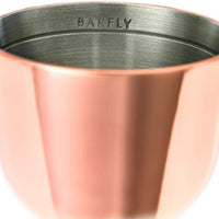 Barfly - 1 x 2 Oz Copper Plated Heavy-Duty Straight Rim Bell Jigger - M37006CP