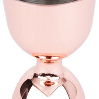 Barfly - 1 x 2 Oz Copper Plated Heavy-Duty Straight Rim Bell Jigger - M37006CP