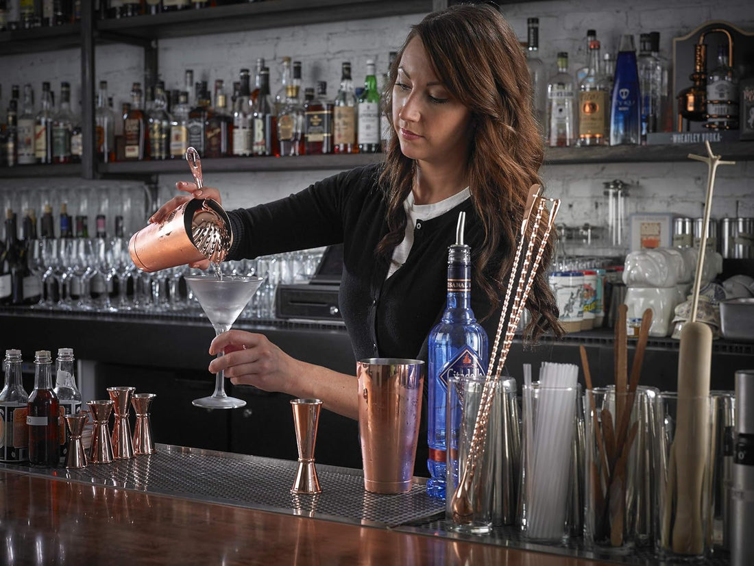 Barfly - 1 x 2 Oz Copper Plated Japanese Style Jigger - M37005CP