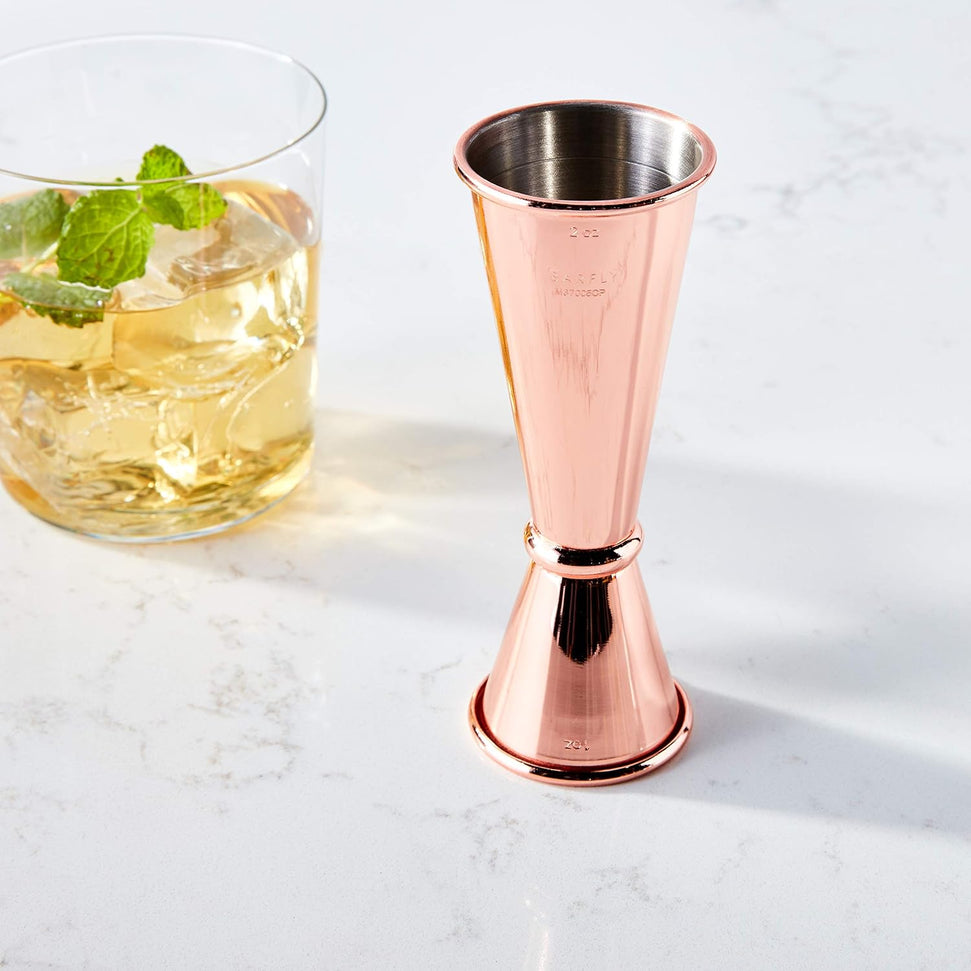 Barfly - 1 x 2 Oz Copper Plated Japanese Style Jigger - M37005CP