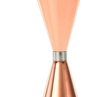 Barfly - 1 x 2 Oz Copper Plated Slim Style Jigger with Stainless Band - M37090CP
