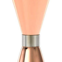 Barfly - 1 x 2 Oz Copper Plated Slim Style Jigger with Stainless Band - M37090CP