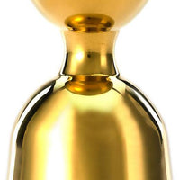Barfly - 1 x 2 Oz Gold Plated Heavy-Duty Straight Rim Bell Jigger - M37006GD