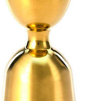 Barfly - 1 x 2 Oz Gold Plated Heavy-Duty Straight Rim Bell Jigger - M37006GD