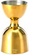 Barfly - 1 x 2 Oz Gold Plated Heavy-Duty Straight Rim Bell Jigger - M37006GD