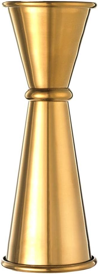 Barfly - 1 x 2 Oz Gold Plated Japanese Style Jigger - M37005GD