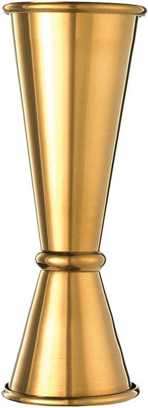 Barfly - 1 x 2 Oz Gold Plated Japanese Style Jigger - M37005GD