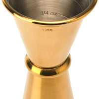 Barfly - 1 x 2 Oz Gold Plated Japanese Style Jigger - M37005GD