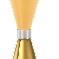 Barfly - 1 x 2 Oz Gold Plated Slim Style Jigger with Stainless Band - M37090GD