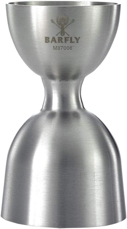 Barfly - 1 x 2 Oz Stainless Steel Heavy-Duty Straight Rim Bell Jigger - M37006