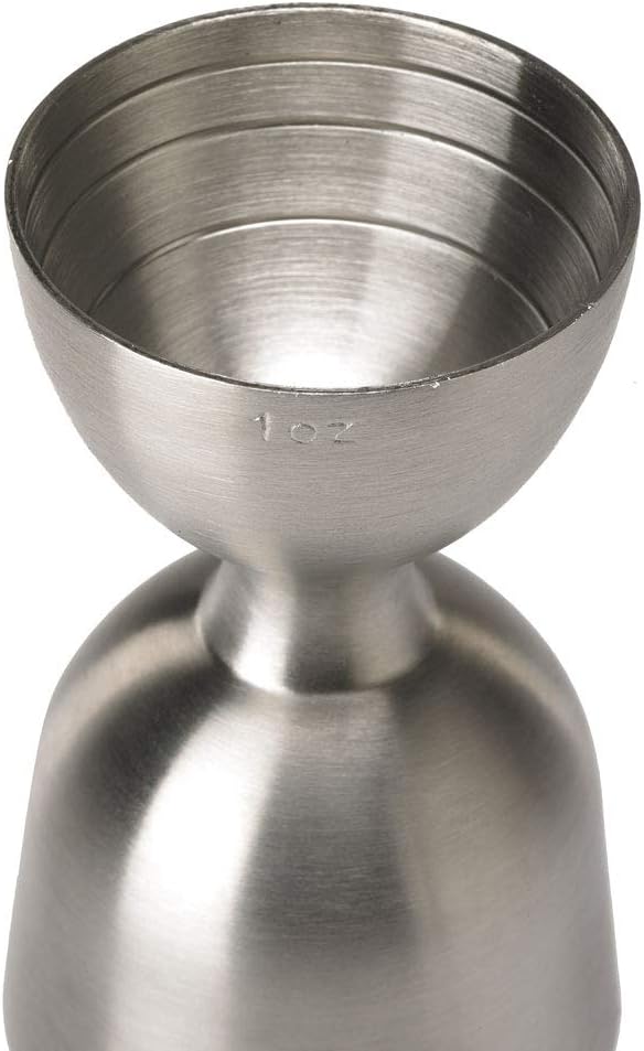 Barfly - 1 x 2 Oz Stainless Steel Heavy-Duty Straight Rim Bell Jigger - M37006