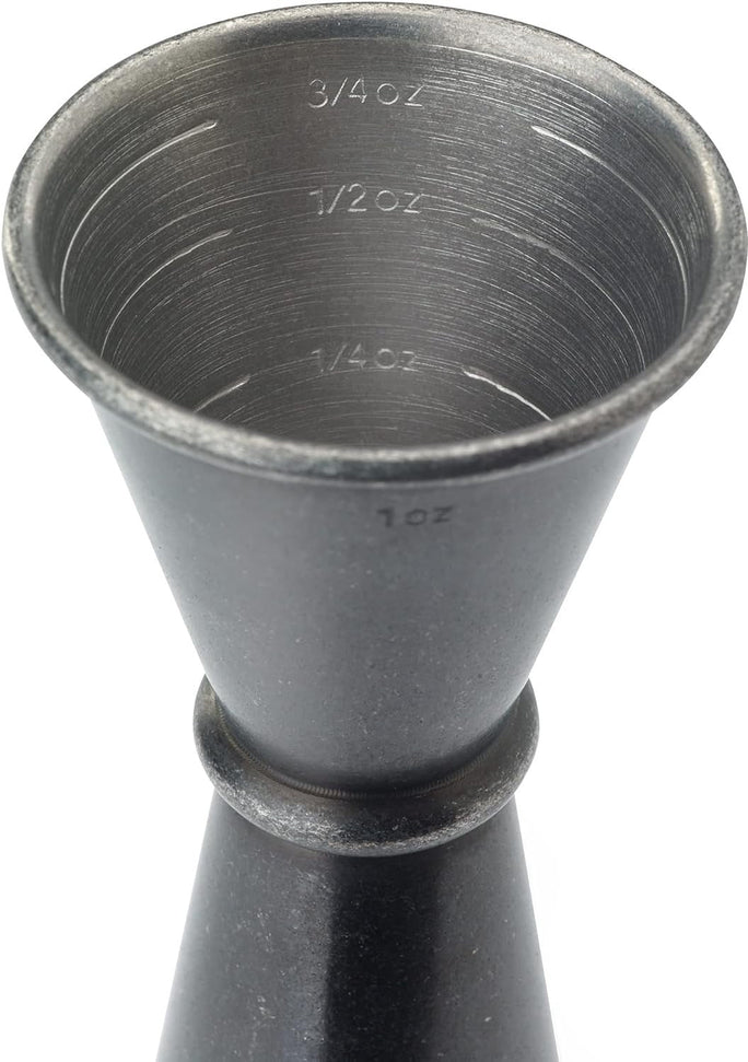 Barfly - 1 x 2 Oz Vintage Black Japanese Style Jigger - M37005VBK