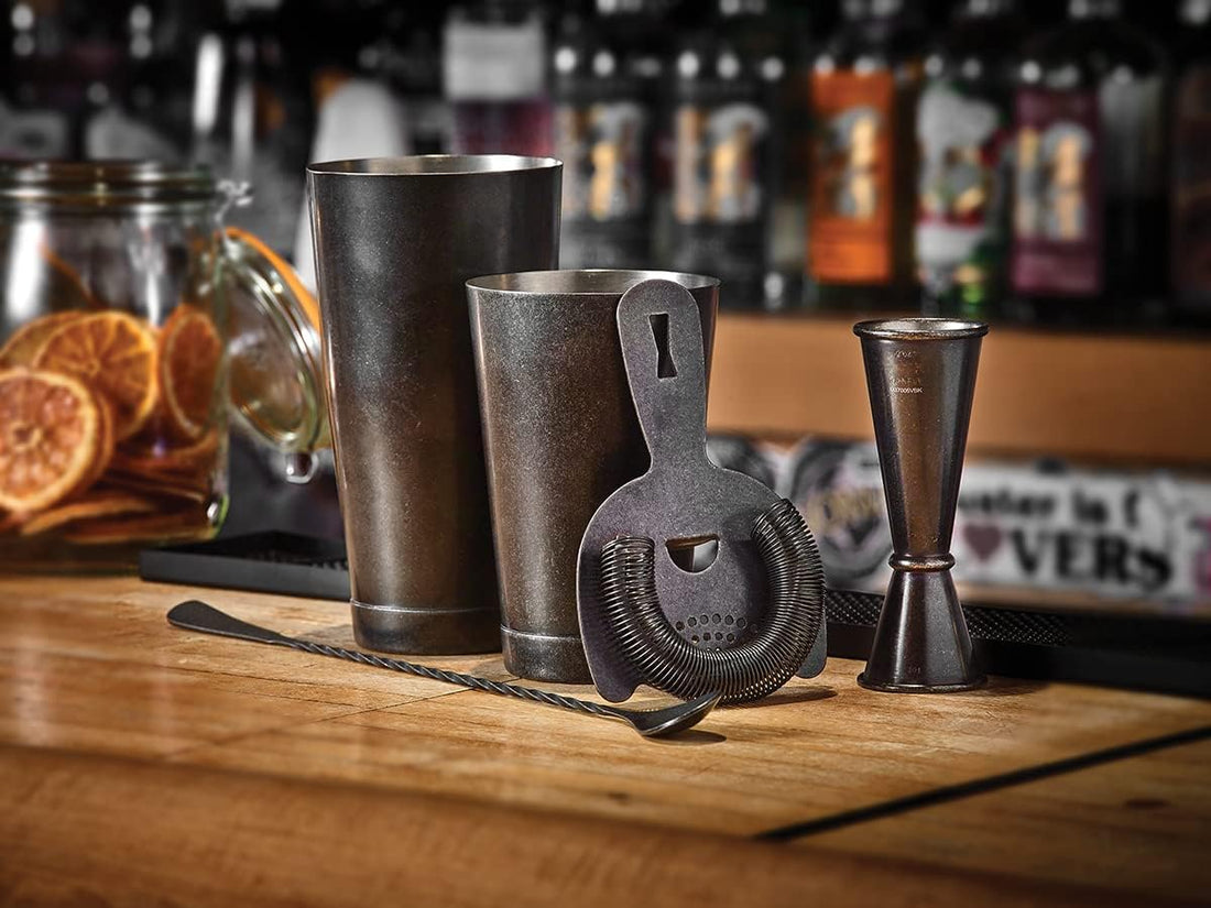 Barfly - 1 x 2 Oz Vintage Black Japanese Style Jigger - M37005VBK