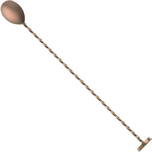 Barfly - 11.8" Antique Copper Plated Bar Spoon With Muddler - M37018ACP
