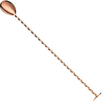 Barfly - 11.8" Copper Plated Bar Spoon With Muddler - M37018CP
