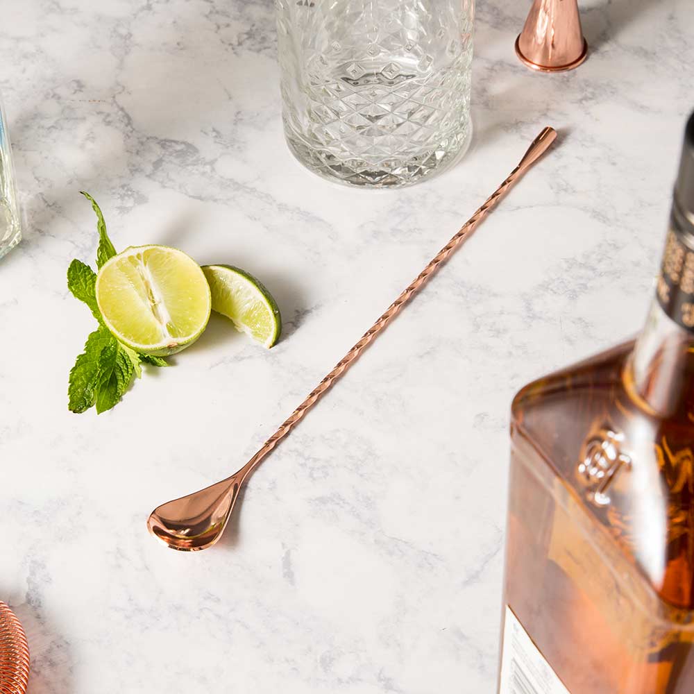 Barfly - 11.8" Copper Plated Classic Bar Spoon - M37012CP