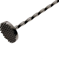 Barfly - 11.8" Gun Metal Black Bar Spoon With Muddler - M37018BK