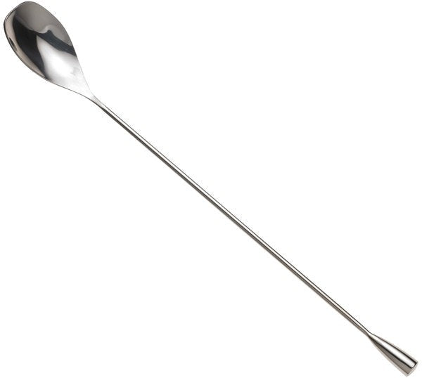 Barfly - 11.8" Stainless Steel Angled Bar Spoon with Plain Shaft - M37045