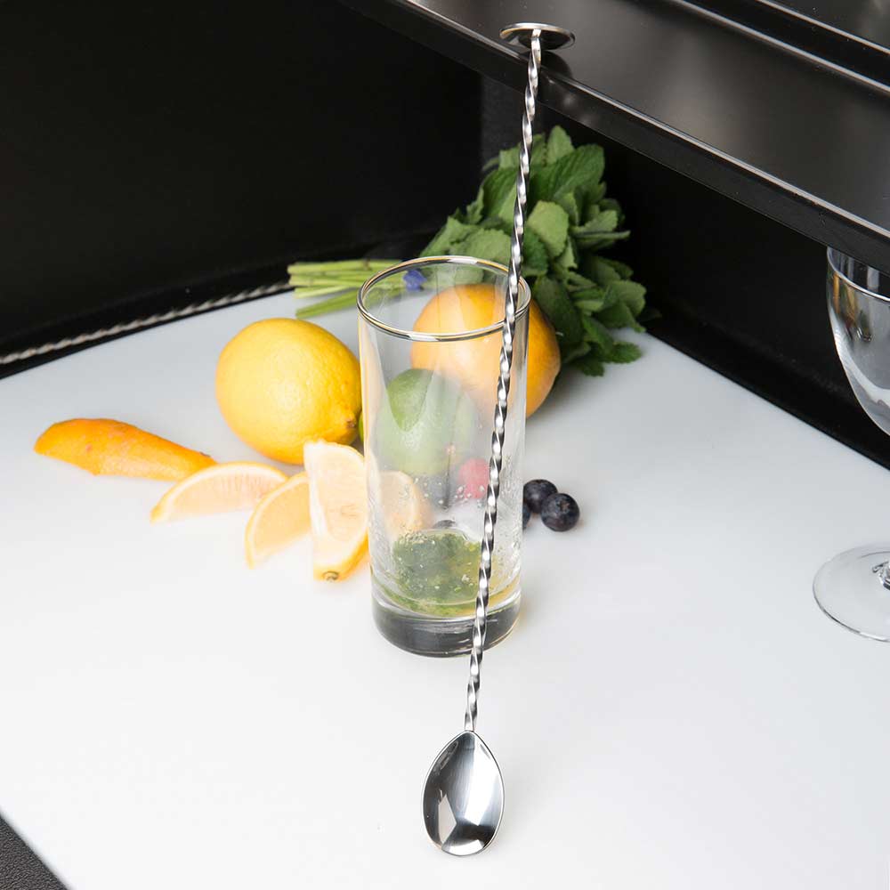 Barfly - 11.8" Stainless Steel Bar Spoon With Muddler - M37018