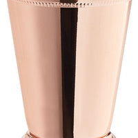 Barfly - 12 Oz Copper Plated Julep Cup with Beaded Trim - M37032CP
